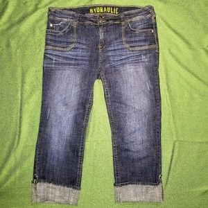 Hydraulic Capri Cropped Jeans Stretch Capris 20W
